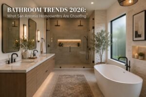 Modern bathroom with elegant fixtures.